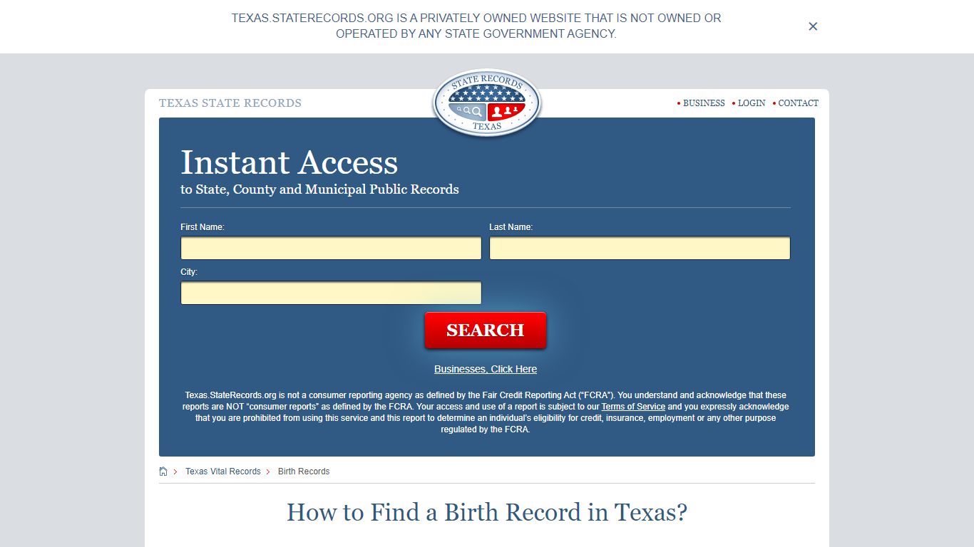 How to Find a Birth Record in Texas? - State Records